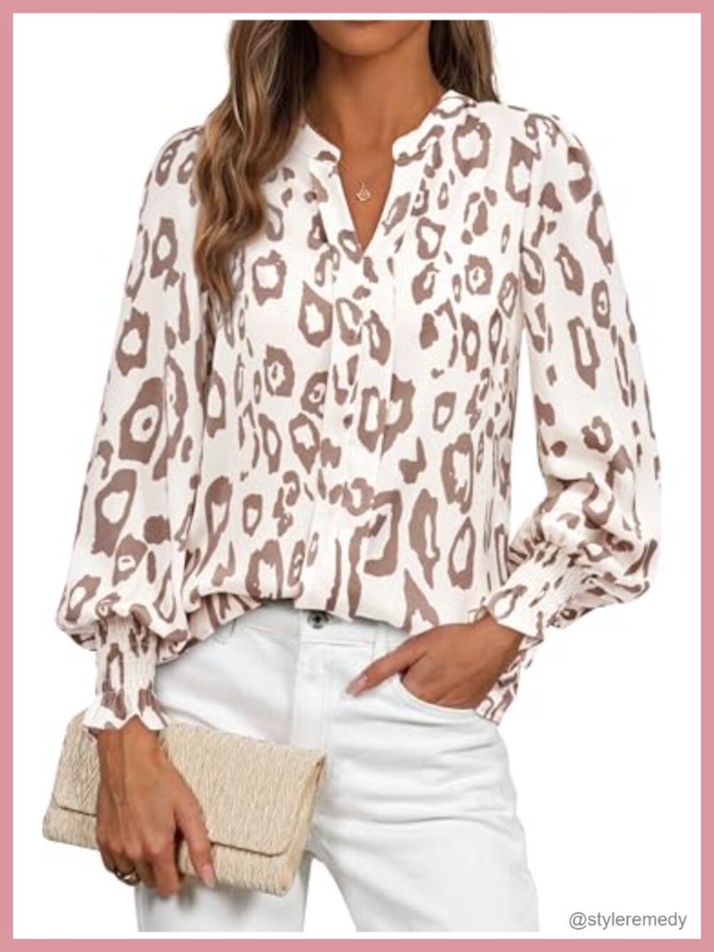 Womens Boho Floral V Neck Long Sleeve Blouse Dressy Casual